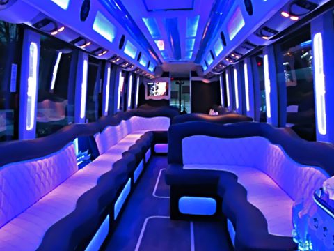 Party bus interior